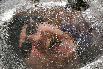 Image showing human beeing under ice