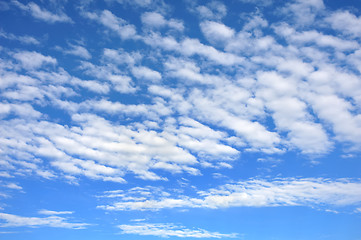 Image showing Cloudscape  - only sky and clouds