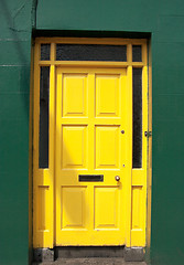 Image showing Yellow door