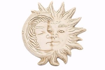 Image showing the moon and the sun