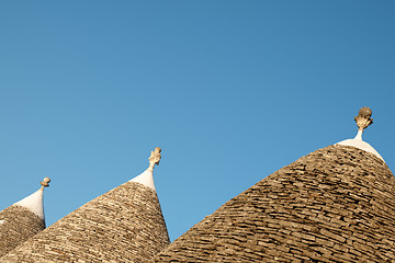 Image showing Alberobello, trulli roofs