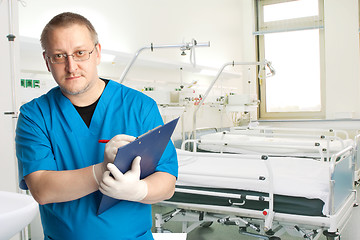 Image showing physician in the hospital chamber