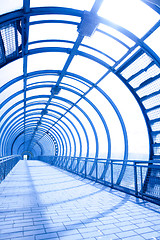 Image showing interior of the blue bridge