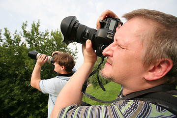 Image showing photographers