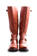 Image showing pair of brown boots