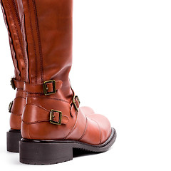 Image showing pair of brown boots