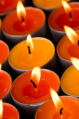 Image showing flaming candles