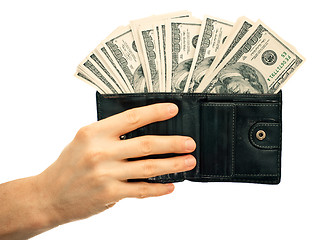 Image showing Wallet with money