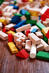 Image showing wooden blocks