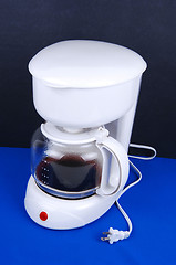 Image showing A white coffee maker.