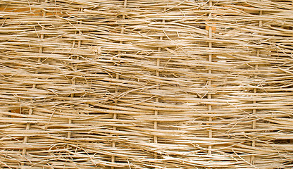 Image showing wicker fence