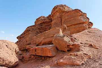 Image showing Scenic rock in stone desert