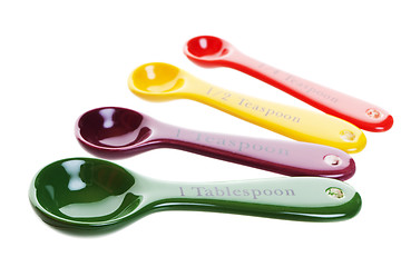 Image showing Colored Measuring Spoons