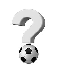 Image showing soccer question mark