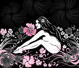 Image showing Floral woman