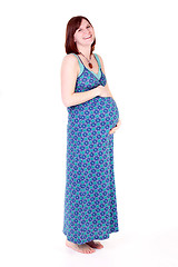 Image showing Laughing Pregnant Mother