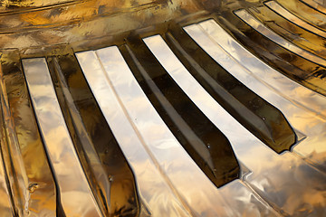 Image showing keys of the piano