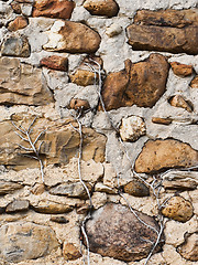 Image showing Vintage stones wall