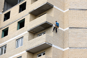 Image showing Builder painting