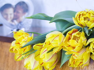 Image showing Tulip flower bouquet