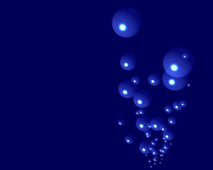 Image showing blue bubbles
