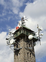 Image showing   top of view-tower