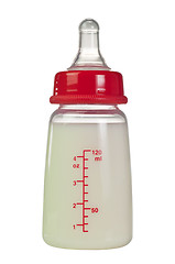 Image showing Bottle of infant formula milk