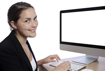 Image showing Office woman is pretty