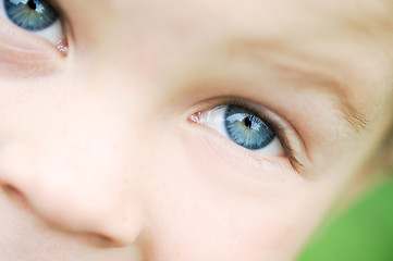 Image showing Macro kid eyes