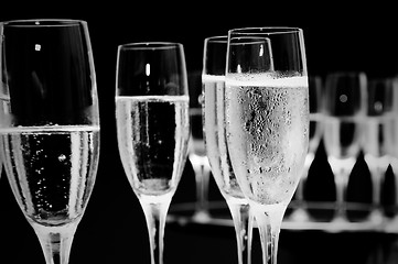 Image showing Champagne glasses