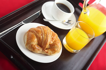 Image showing Continental breakfast horizontal