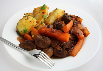 Image showing French style beef and carrot stew