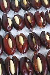 Image showing Box of stuffed dates