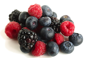 Image showing Assortment of forest fruits