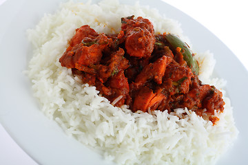 Image showing Chicken tikka masala over a white background