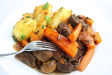 Image showing French stule beef and carrot stew