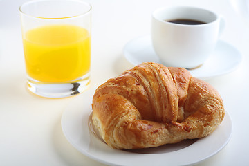 Image showing Continental breakfast horizontal