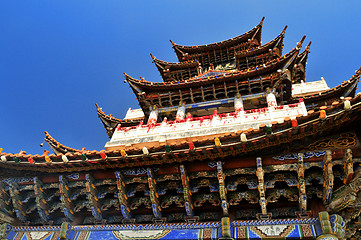 Image showing china Temples pavilions and sky