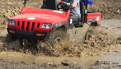 Image showing ATV race abstract