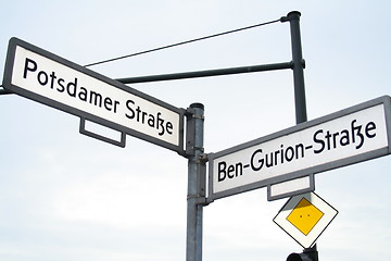 Image showing Berlin streetsign