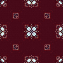 Image showing red vintage wallpaper