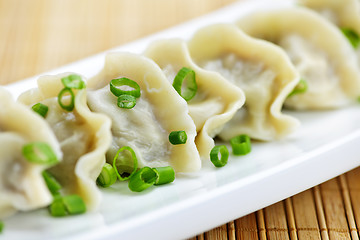 Image showing Plate of dumplings