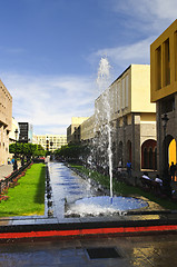 Image showing Plaza Tapatia with fountain in Guadalajara, Jalisco, Mexico