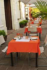 Image showing Restaurant patio