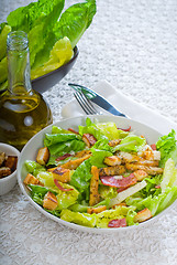Image showing fresh homemade ceasar salad