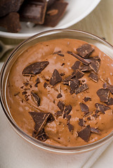 Image showing fresh homemade chocolate mousse