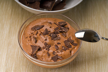 Image showing fresh homemade chocolate mousse