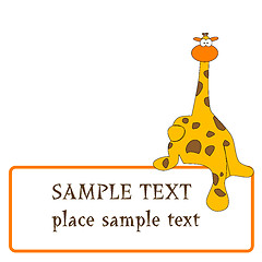 Image showing giraffe design