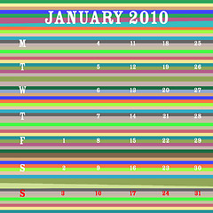 Image showing january 2010 - stripes