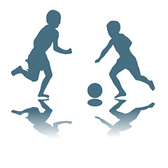 Image showing kids playing soccer